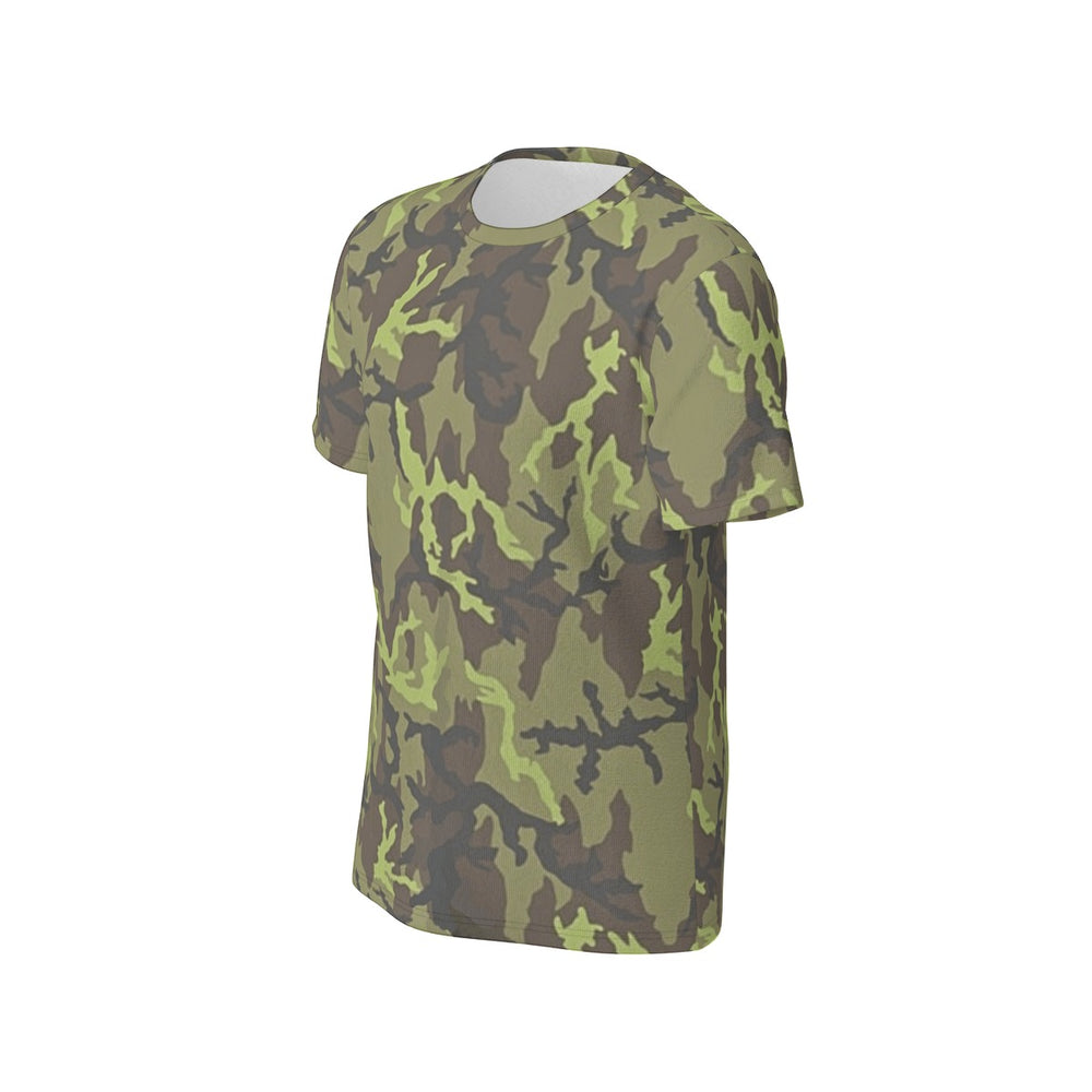 Czech Vz. 95 Leaf Woodland Camo Men's O-Neck T-Shirt | 190GSM Cotton