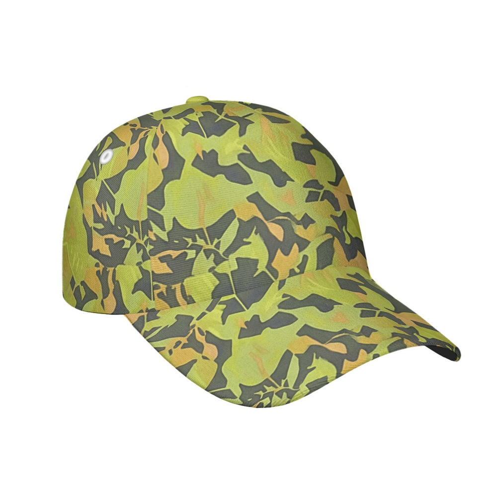 Cuban Elm Leaf Camo All-Over Print Peaked Cap With Box