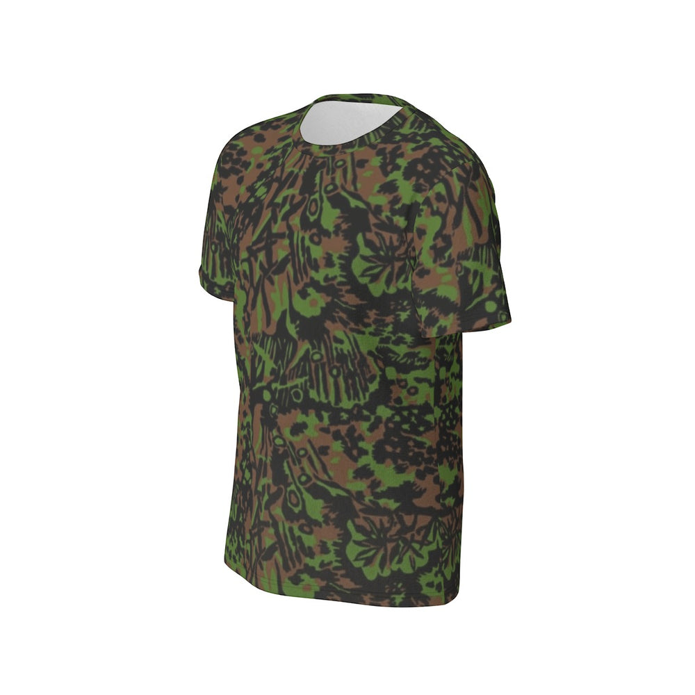 German Palmenmuster Camo Men's O-Neck T-Shirt | 190GSM Cotton