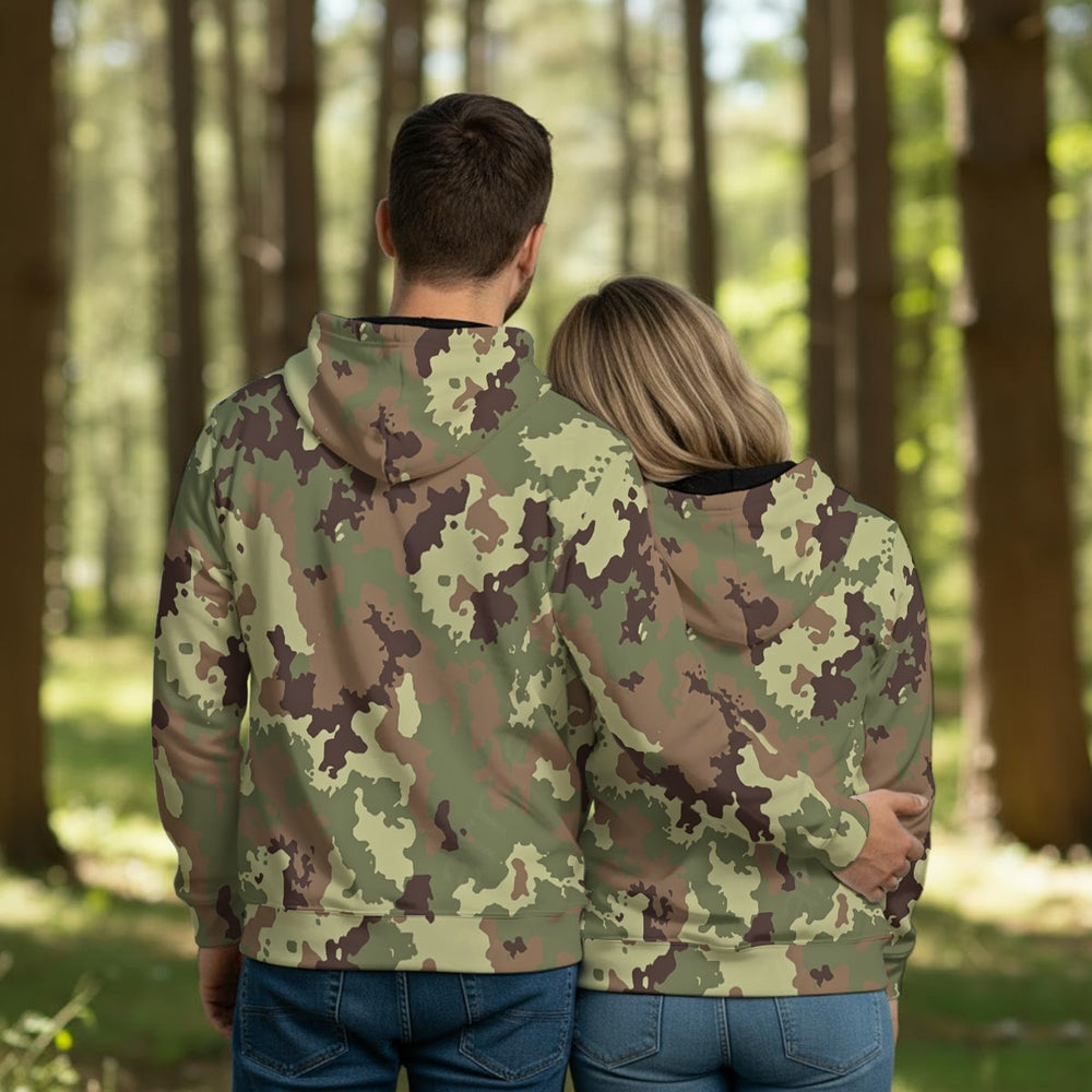 Italian Vegetato Camo Men's Thicken Pullover Hoodie