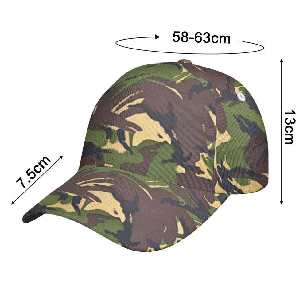 British DPM 95 Camo All-Over Print Peaked Cap With Box