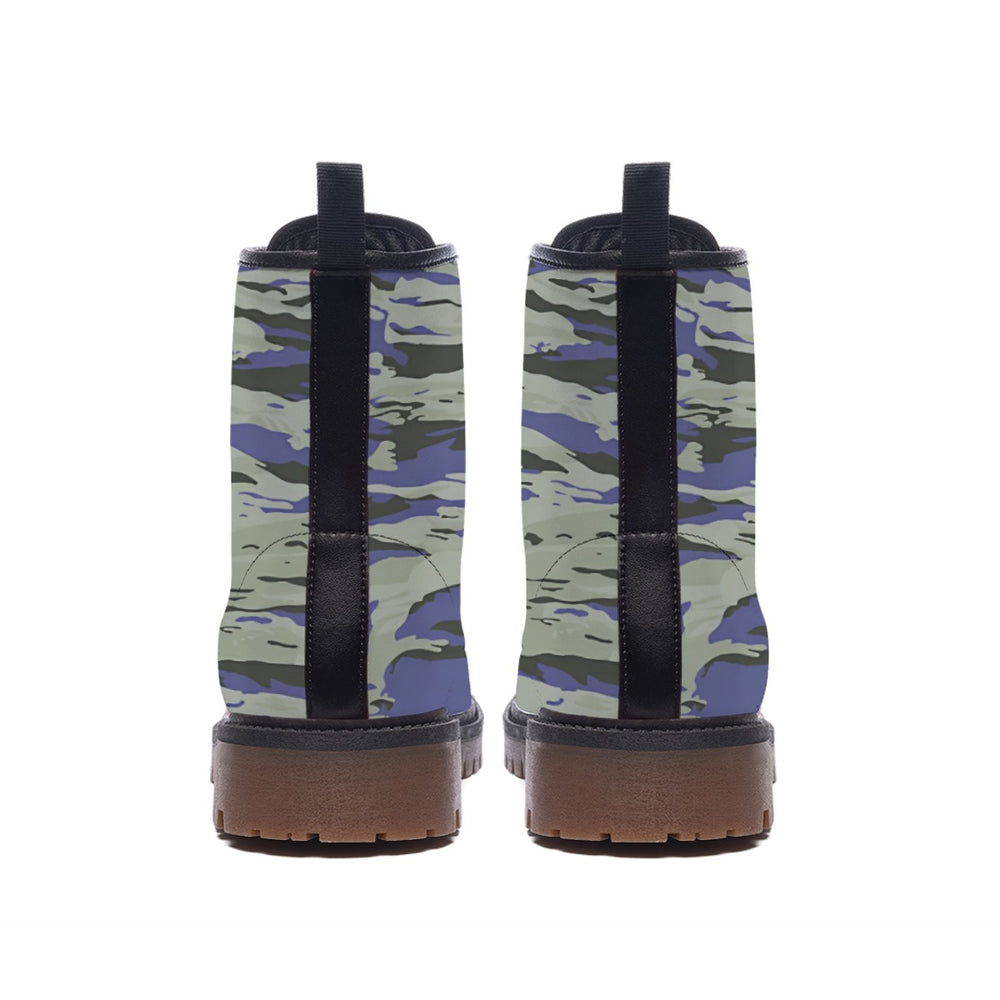 Greek Blue Lizard Camo Men's Martin Short Boots