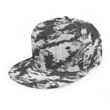 PRESS Camo Baseball Cap With Flat Brim (button top clasp) - Equippage.com