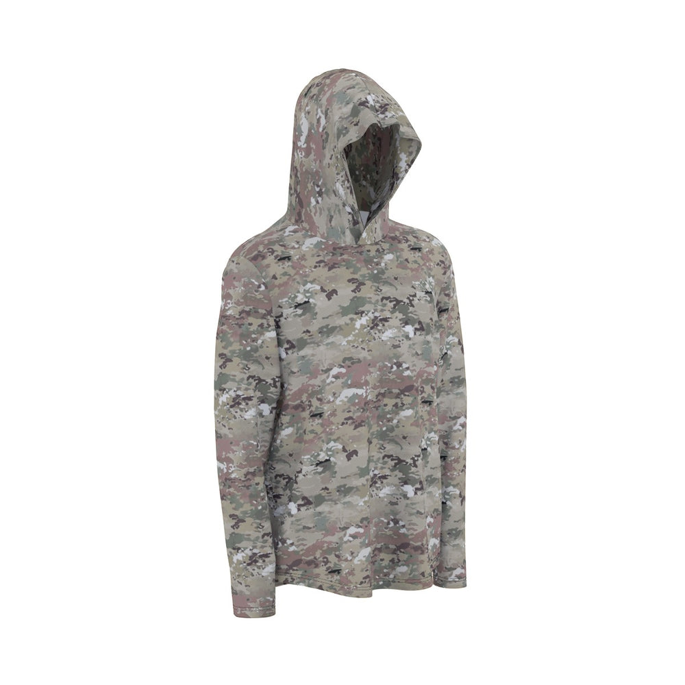 All-Over Print Men's Sunscreen Sports Hoodie in Scorpion with Thumb Holes by Equippage.com