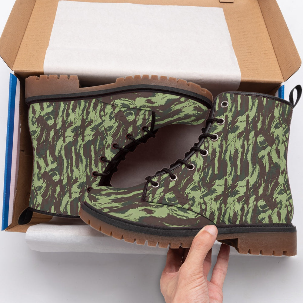 Portuguese M63 Vertical Lizard Camo Men's Martin Short Boots