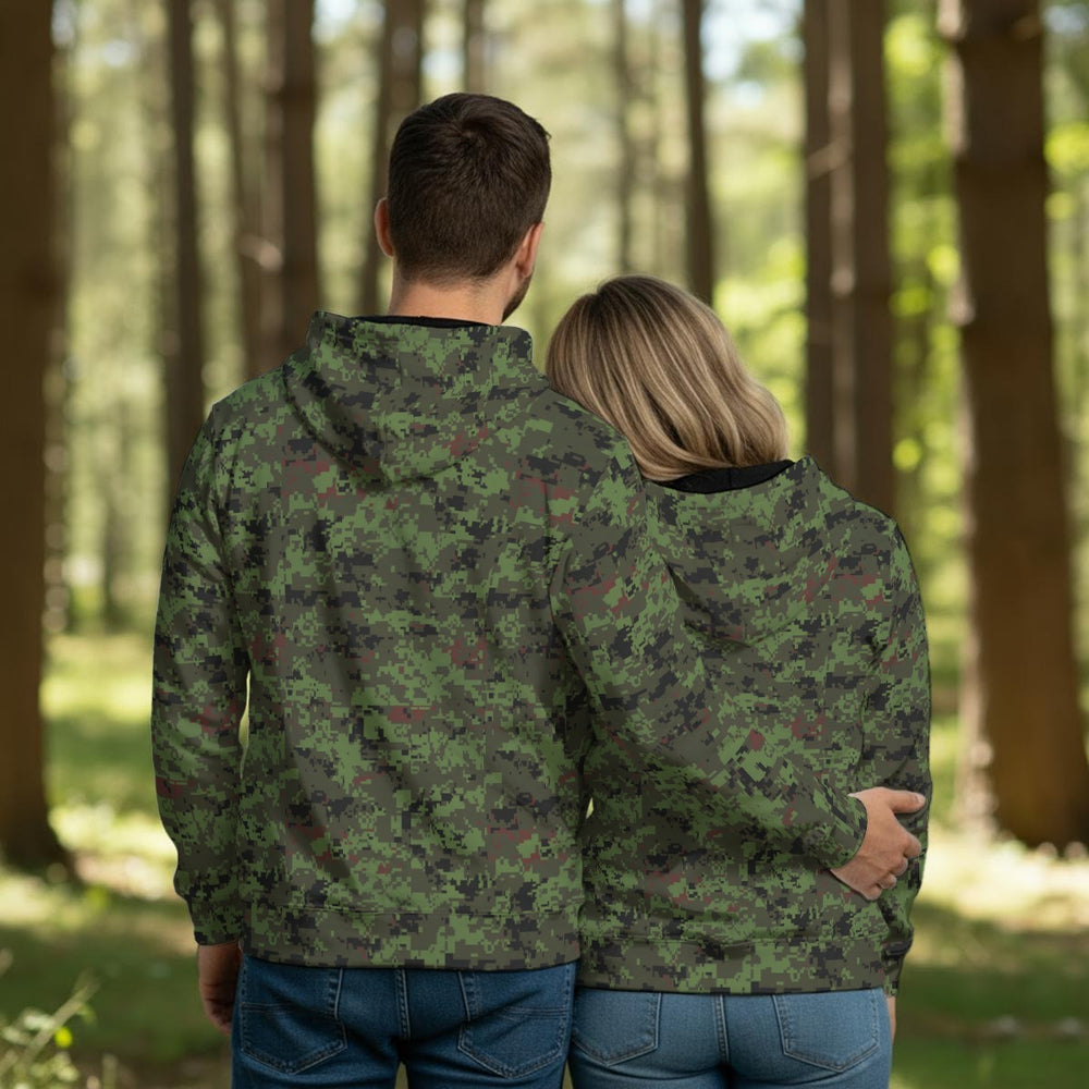 Estonian ESTDCU-M06 Woodland Camo Men's Thicken Pullover Hoodie