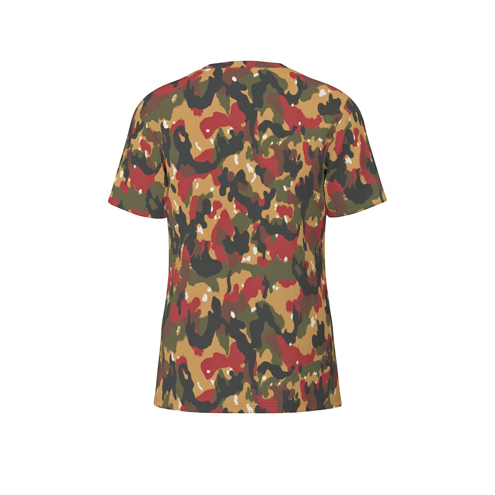 Swiss Taz 83 Alpenflage Camo Men's O-Neck T-Shirt | 190GSM Cotton - Equippage.com