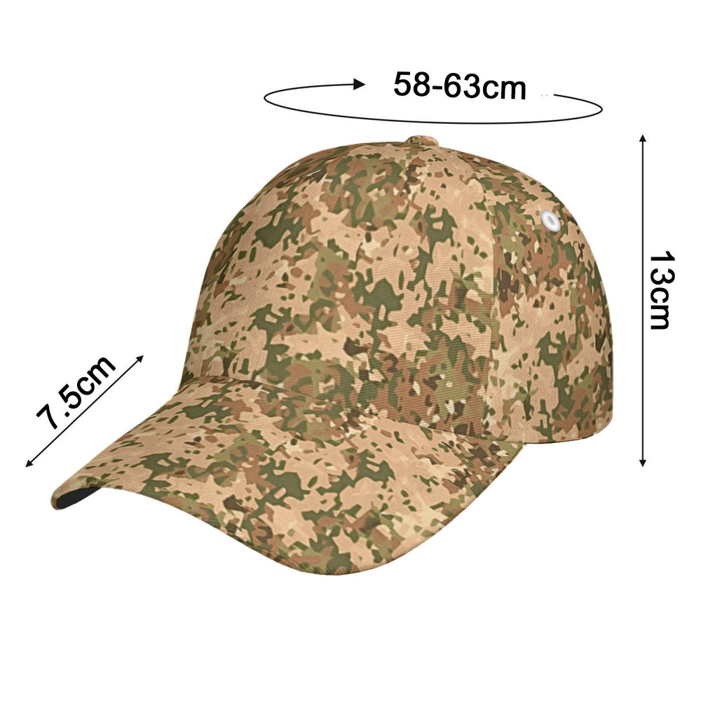 Dutch NFP Tan Camo All-Over Print Peaked Cap With Box