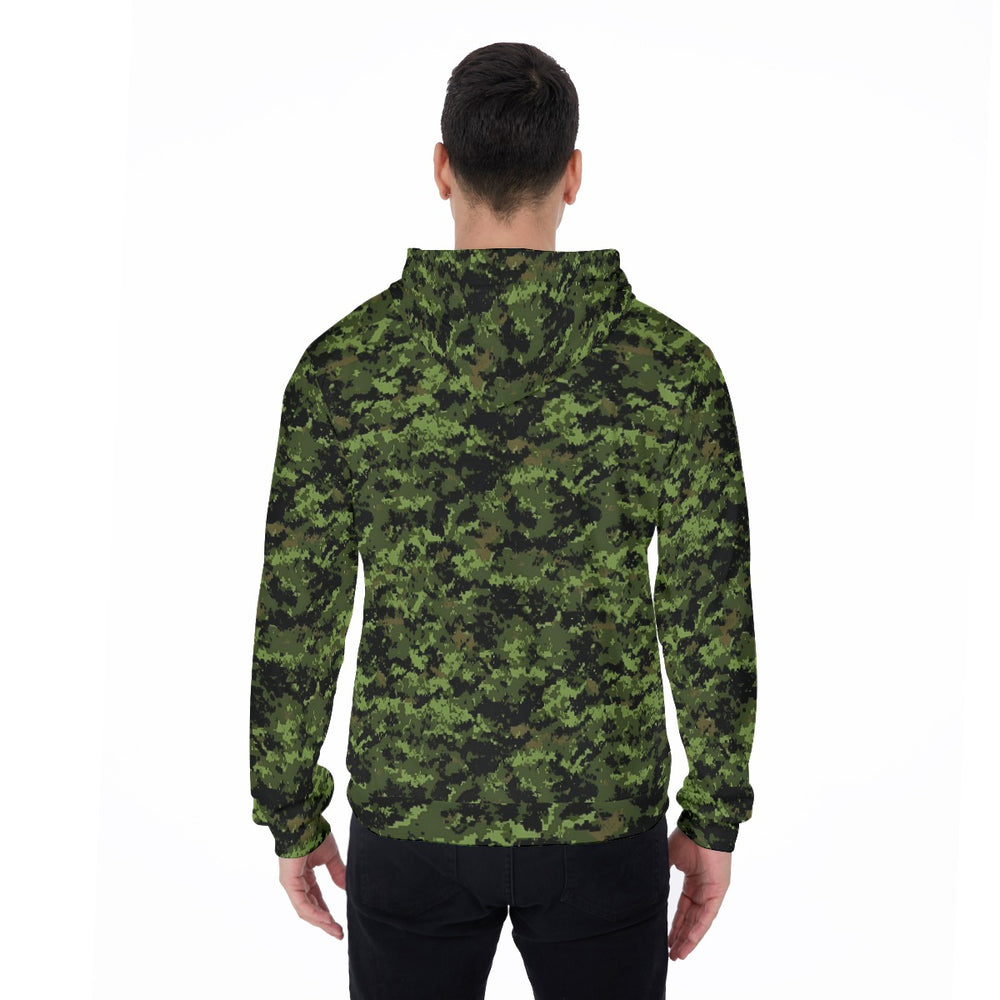 Cadpat TW All-Over Print Men's Thicken Pullover Hoodie - Equippage.com