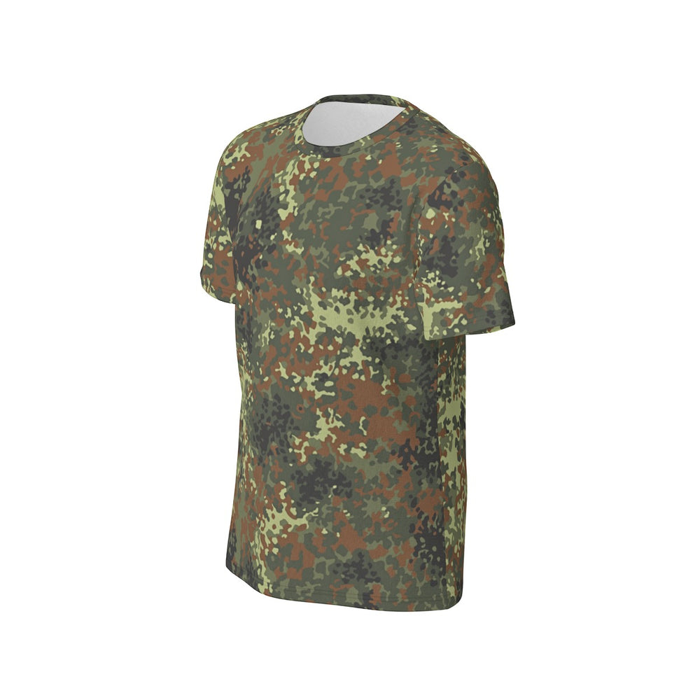 German Flecktarn Camo Men's O-Neck T-Shirt | 190GSM Cotton