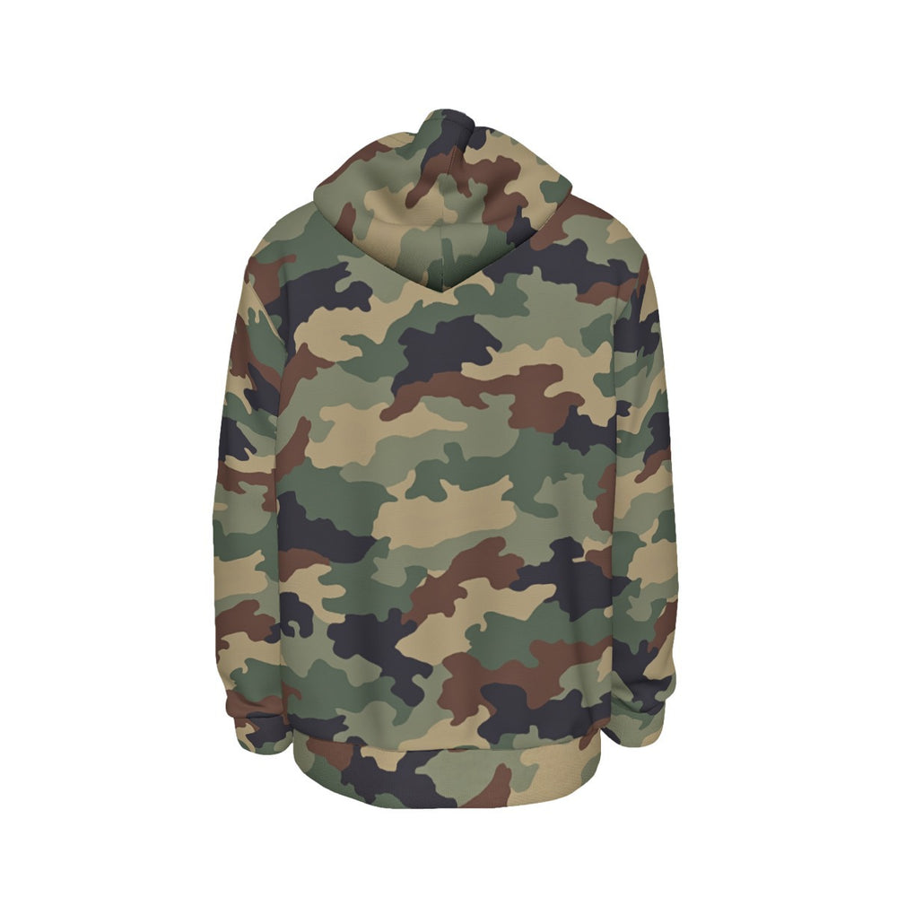 Serbian M-MDU-02 Camo Men's Thicken Pullover Hoodie