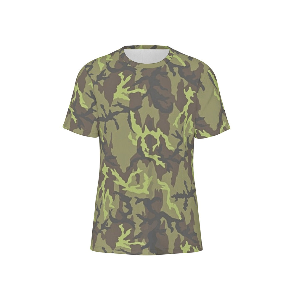 Czech Vz. 95 Leaf Woodland Camo Men's O-Neck T-Shirt | 190GSM Cotton