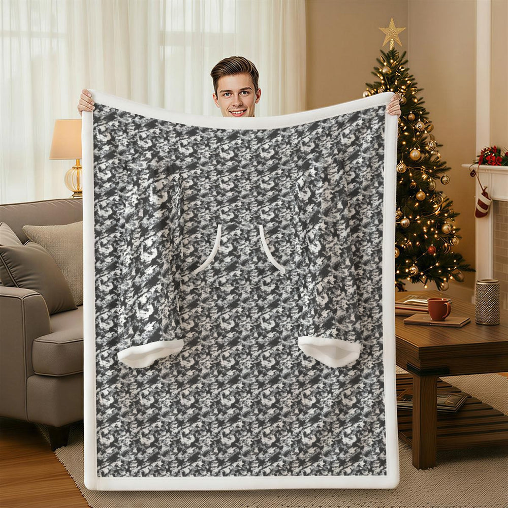 PRESS Camo Snuggly Wearable Blanket with Sleeves (couch throw with sleeves) - Equippage.com