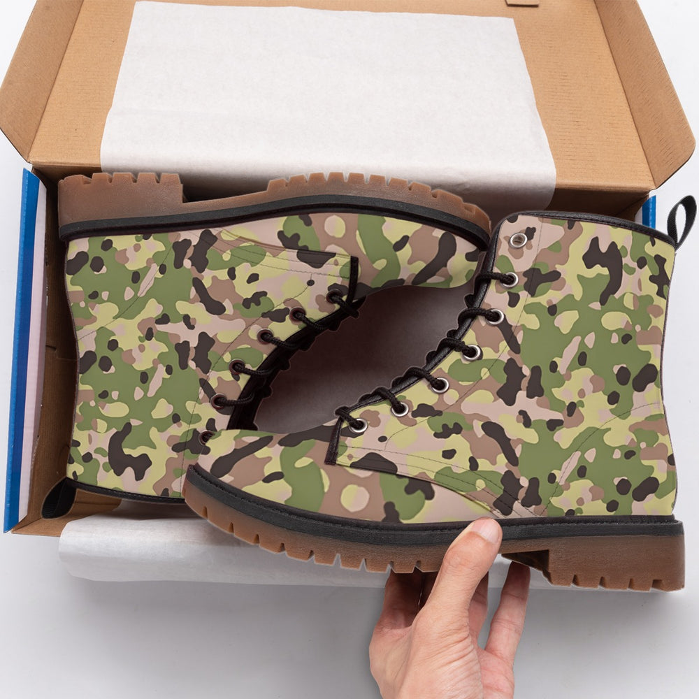 Portuguese M18 Padrão Multi-Terreno Camo Men's Martin Short Boots