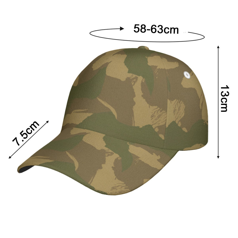 British Denison Airborne Camo All-Over Print Peaked Cap With Box