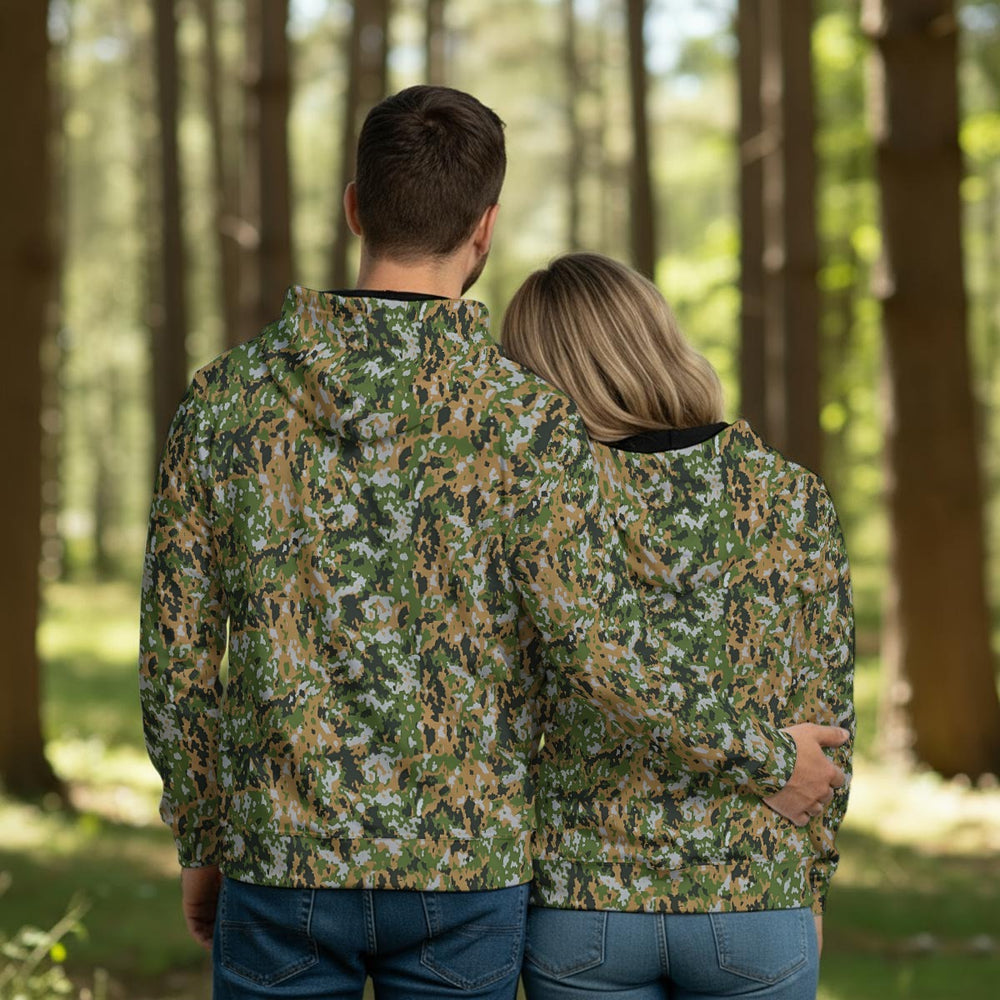 Finnish M05 Frost/Pakkaskuvio Camo Men's Thicken Pullover Hoodie