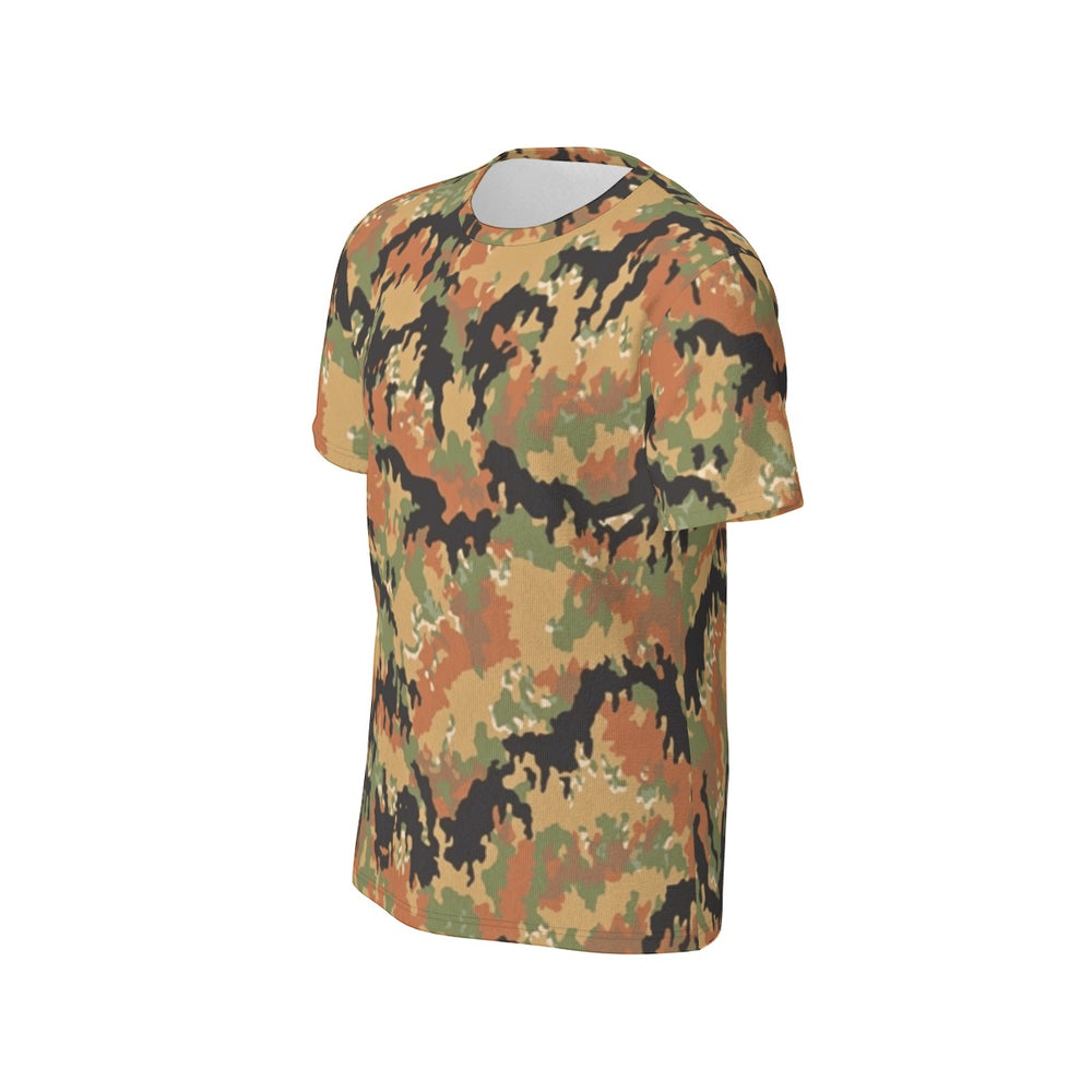 German Leibermuster Camo Men's O-Neck T-Shirt | 190GSM Cotton