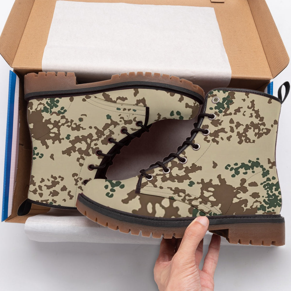German Wüstentarn Camo Men's Martin Short Boots