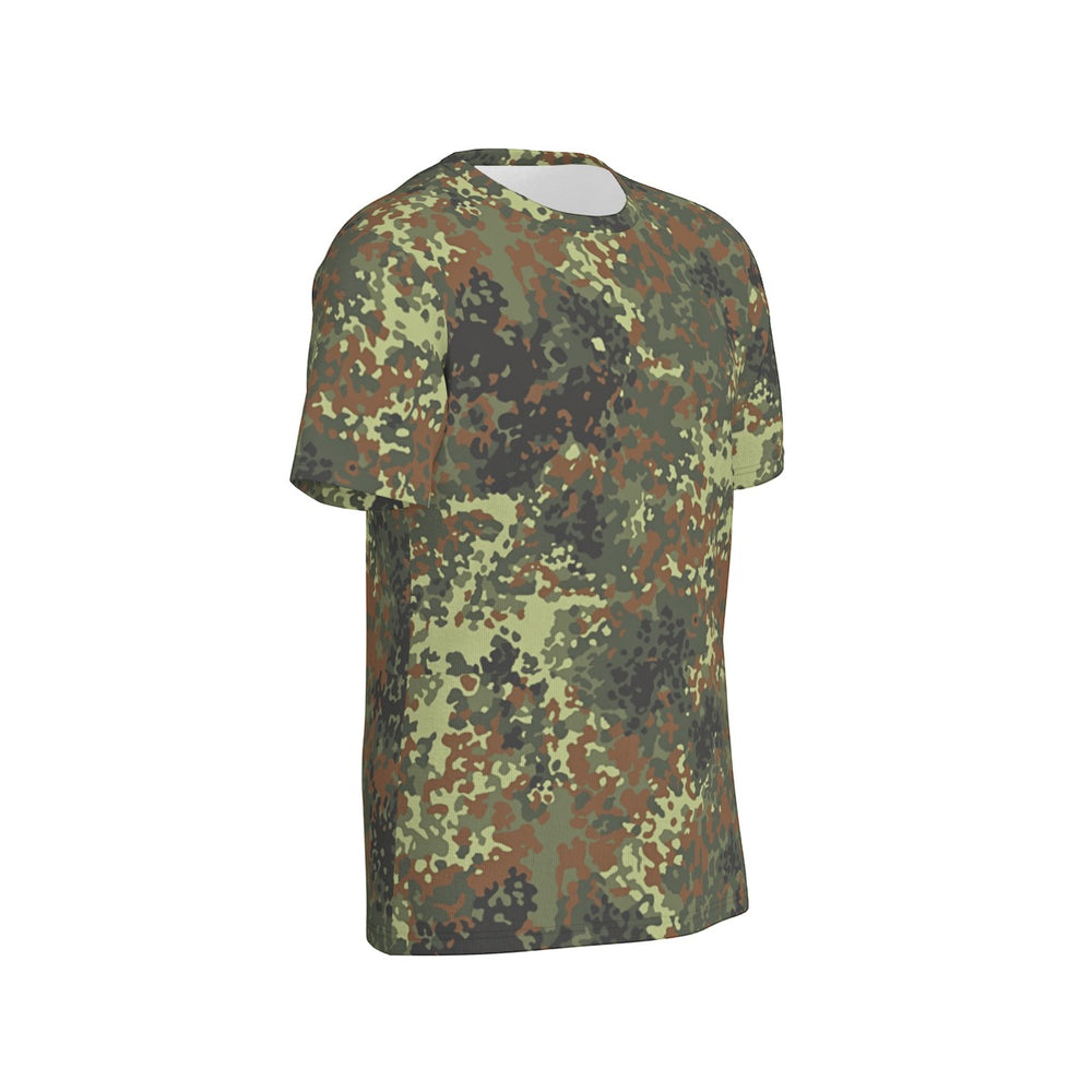 German Flecktarn Camo Men's O-Neck T-Shirt | 190GSM Cotton