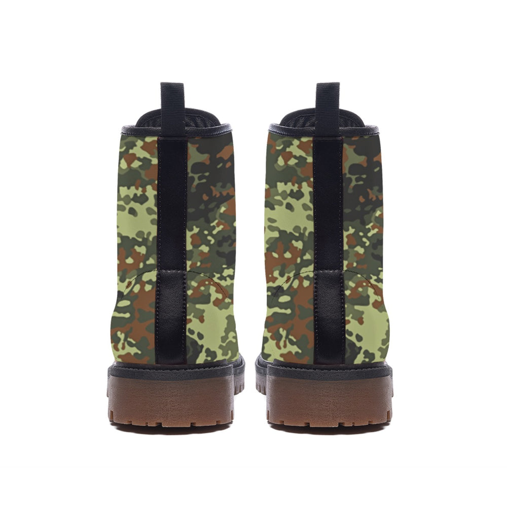 German Flecktarn Camo Men's Martin Short Boots