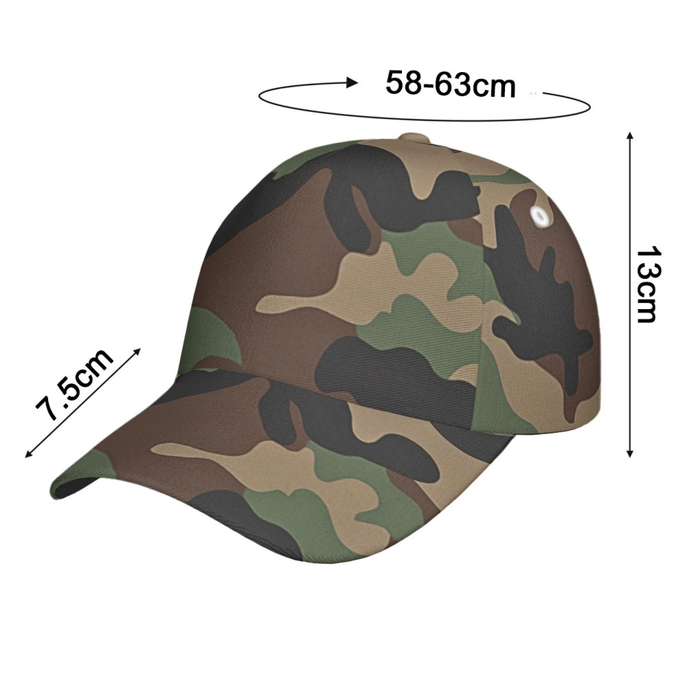 French CCE Camo All-Over Print Peaked Cap With Box