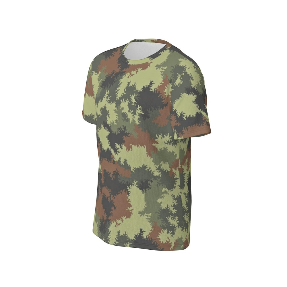 German Sägezahnmuster/Sawtooth Camo Men's O-Neck T-Shirt | 190GSM Cotton