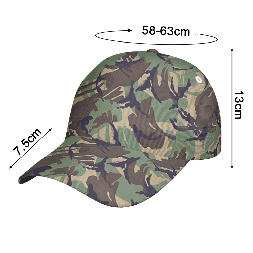 Canadian DPM Airborne Camo All-Over Print Peaked Cap With Box