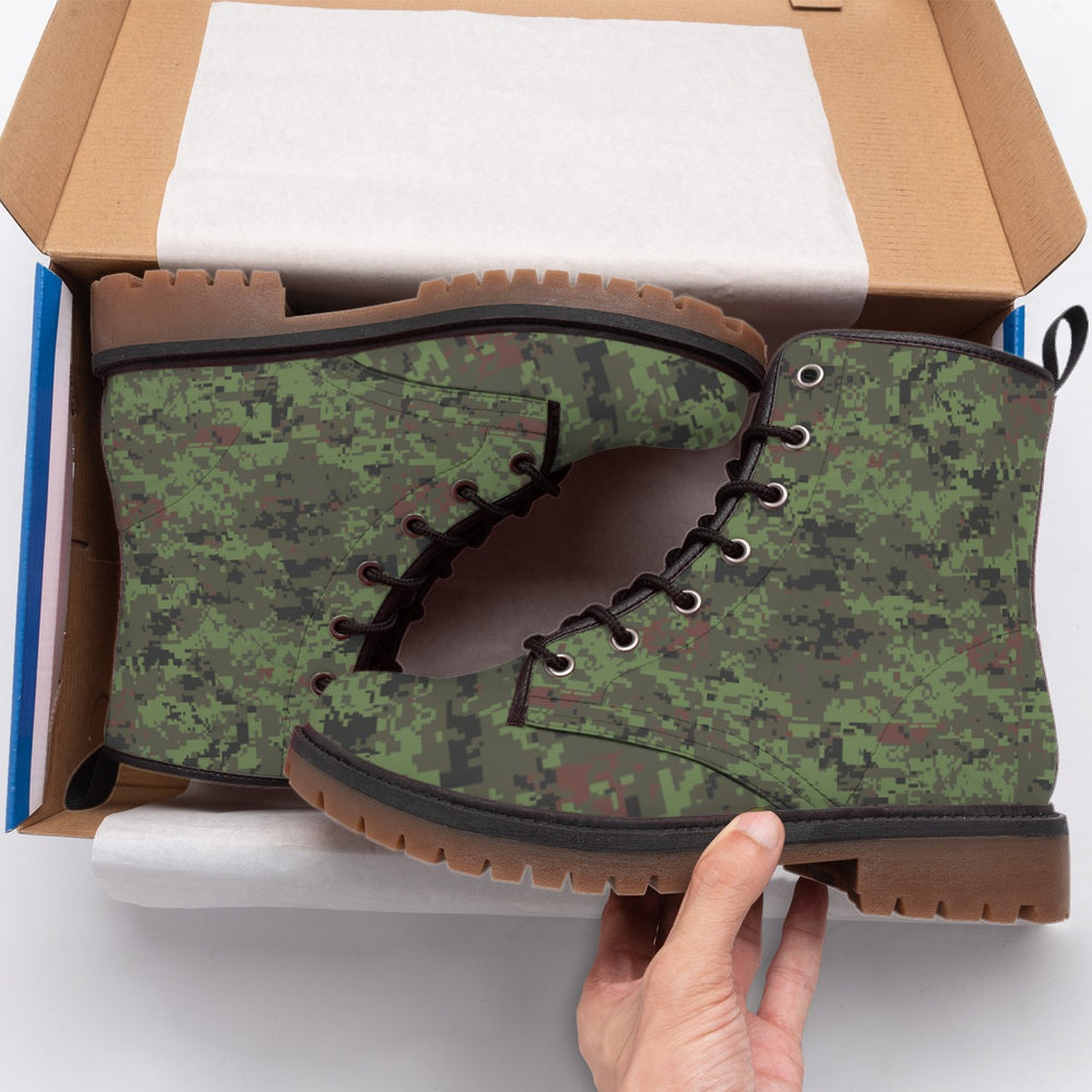 Estonian ESTDCU-M06 Woodland Camo Men's Martin Short Boots