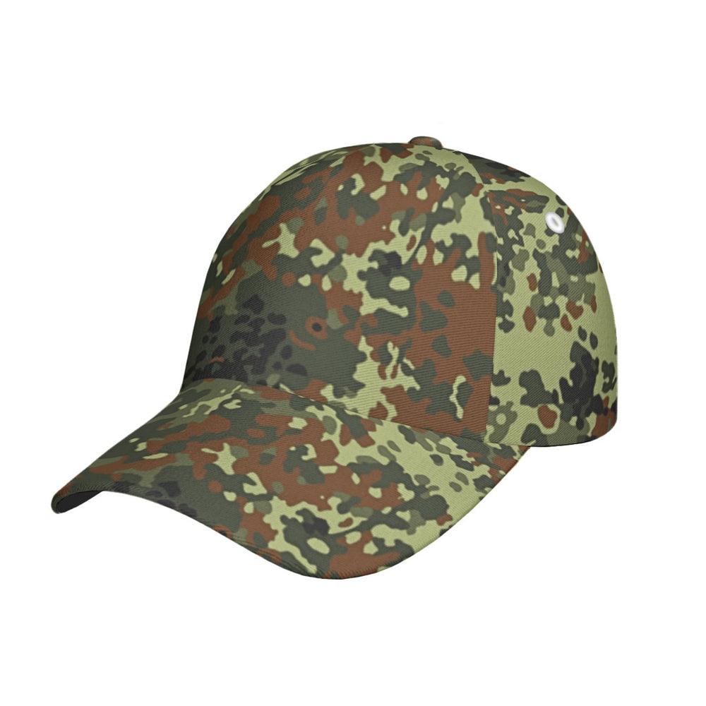 German Flecktarn Camo Peaked Cap With Box