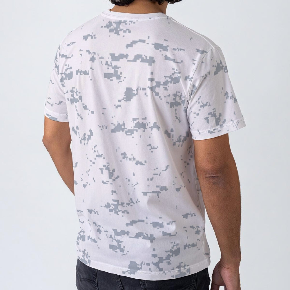Estonian ESTDCU-M06 Snow Camo Men's O-Neck T-Shirt | 190GSM Cotton