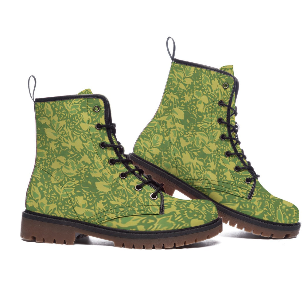 Romanian M1990 Leaf Camo Men's Martin Short Boots