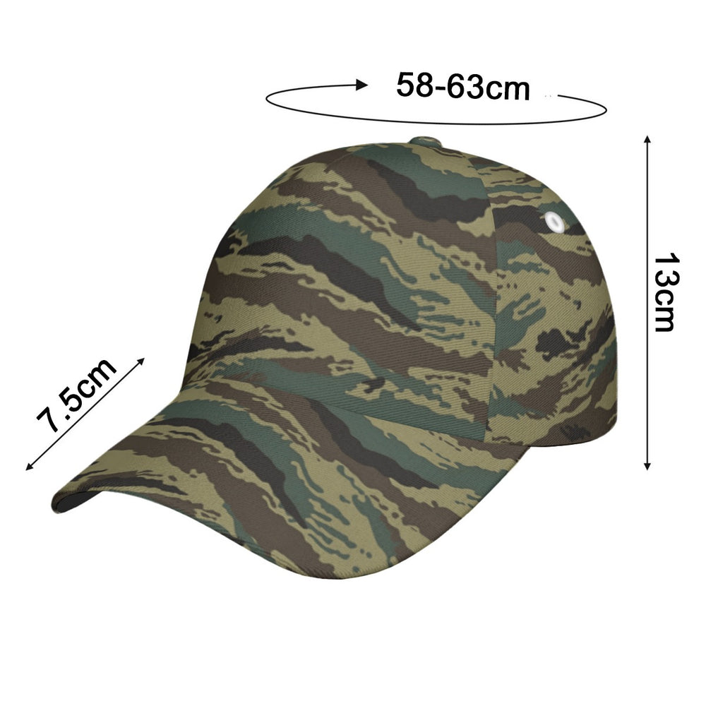 Russian Tiger Stripe Camo Peaked Cap With Box