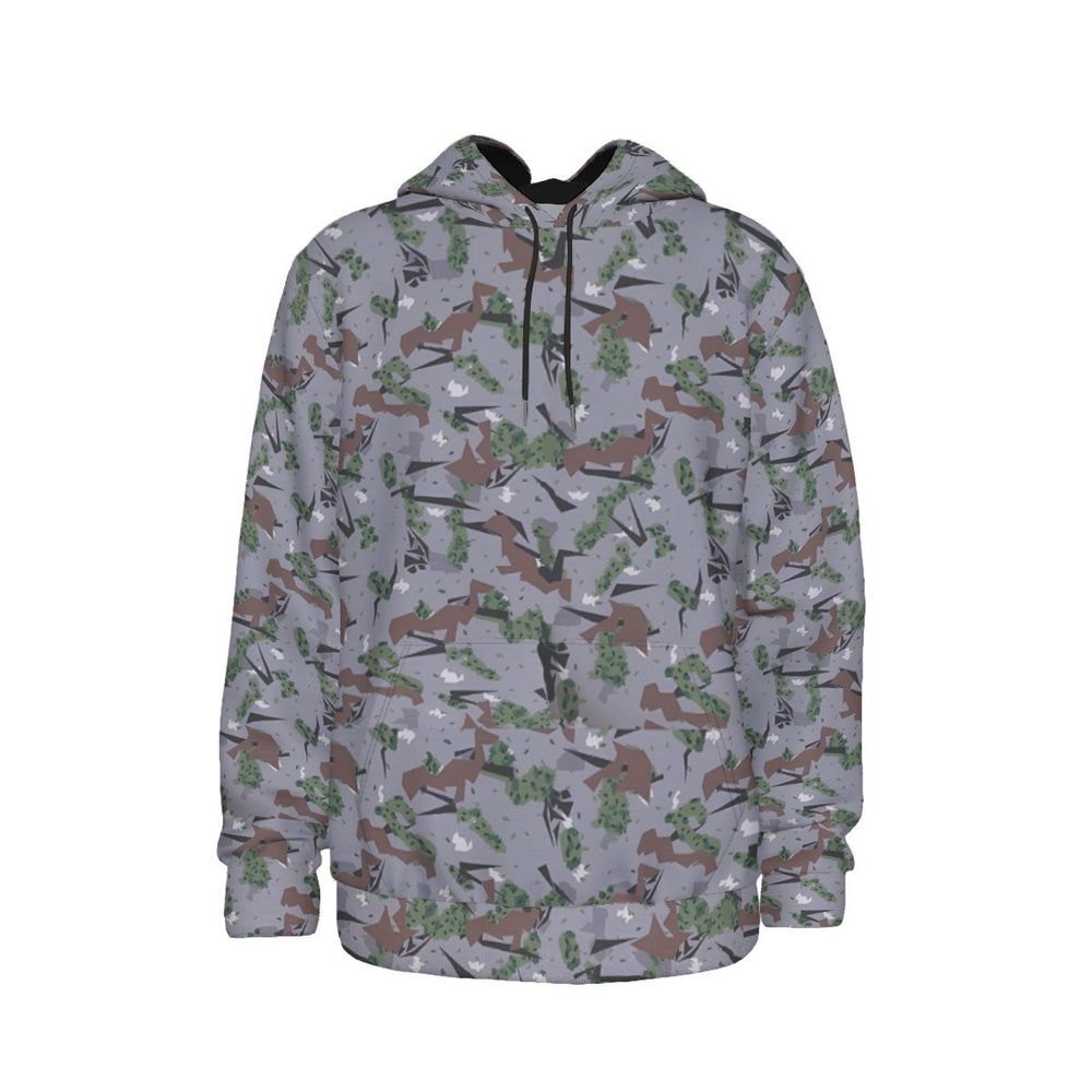 Serbian M-MDU-03 Camo Men's Thicken Pullover Hoodie