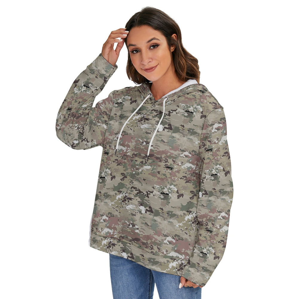 All-Over Print Women's Heavy Fleece Zip-on-the-Side Hoodie