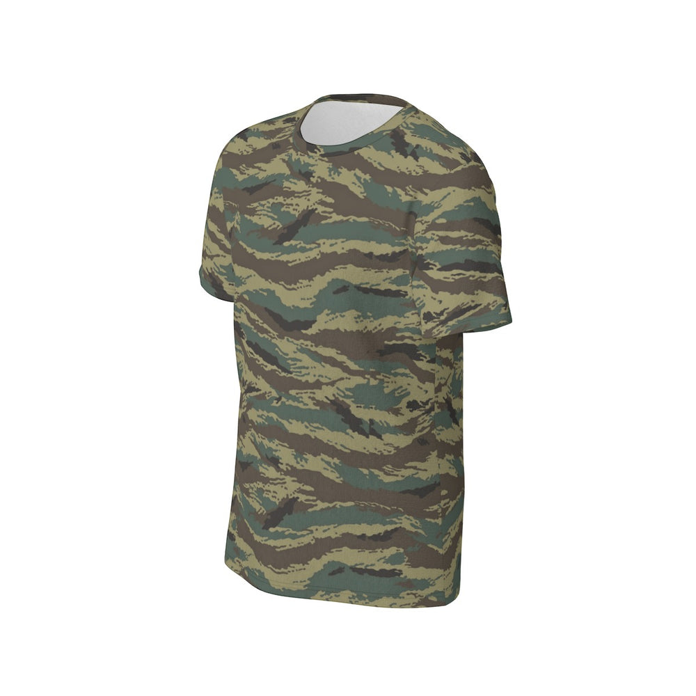 Russian Tiger Stripe Camo Men's O-Neck T-Shirt | 190GSM Cotton