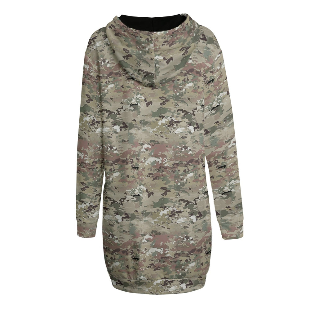 All-Over Print Women's Long Hoodie | Interlock