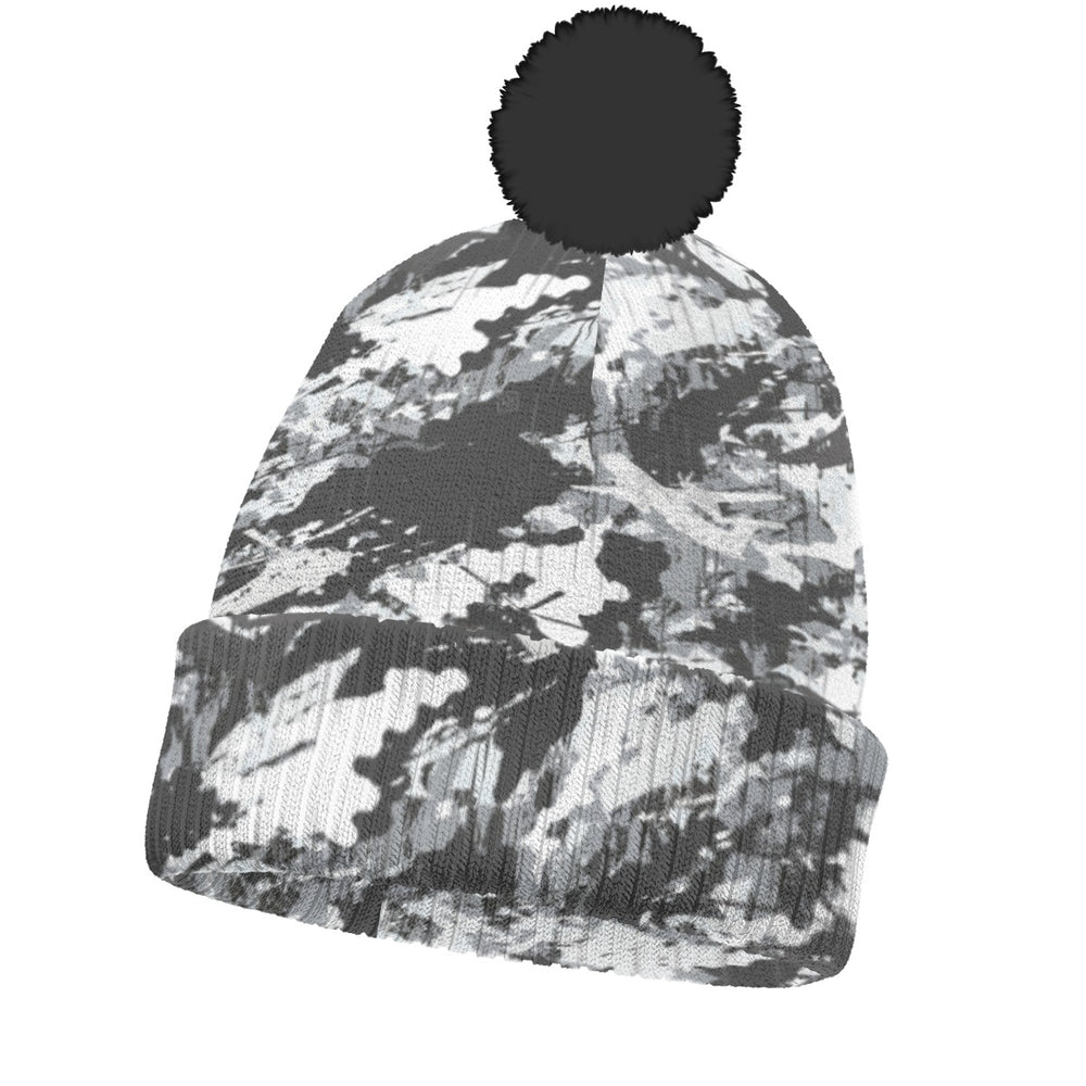 PRESS Camo Knitted Hat with Pom-Pom (toque toboggan) - Equippage.com