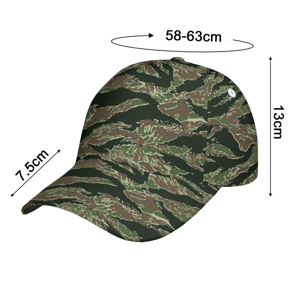 US Tiger Stripe All-Over Print Peaked Cap With Box - Equippage.com