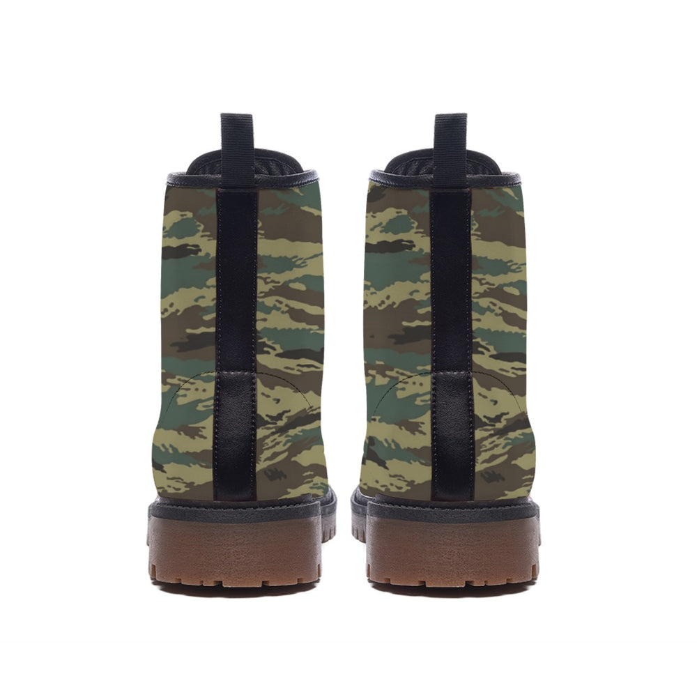 Russian Tiger Stripe Camo Men's Martin Short Boots
