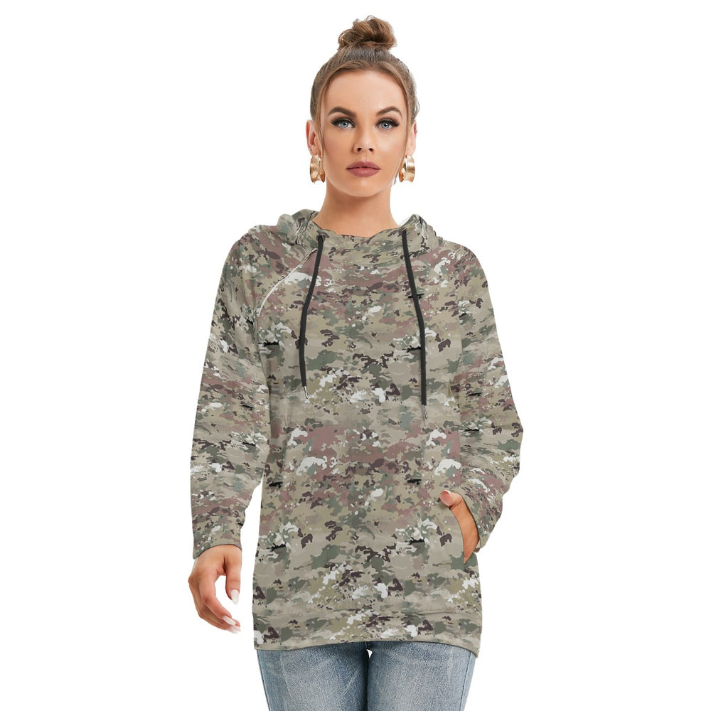 Scorpion Camouflage Women's Hoodie With Double-Sized Hood by Equippage.com