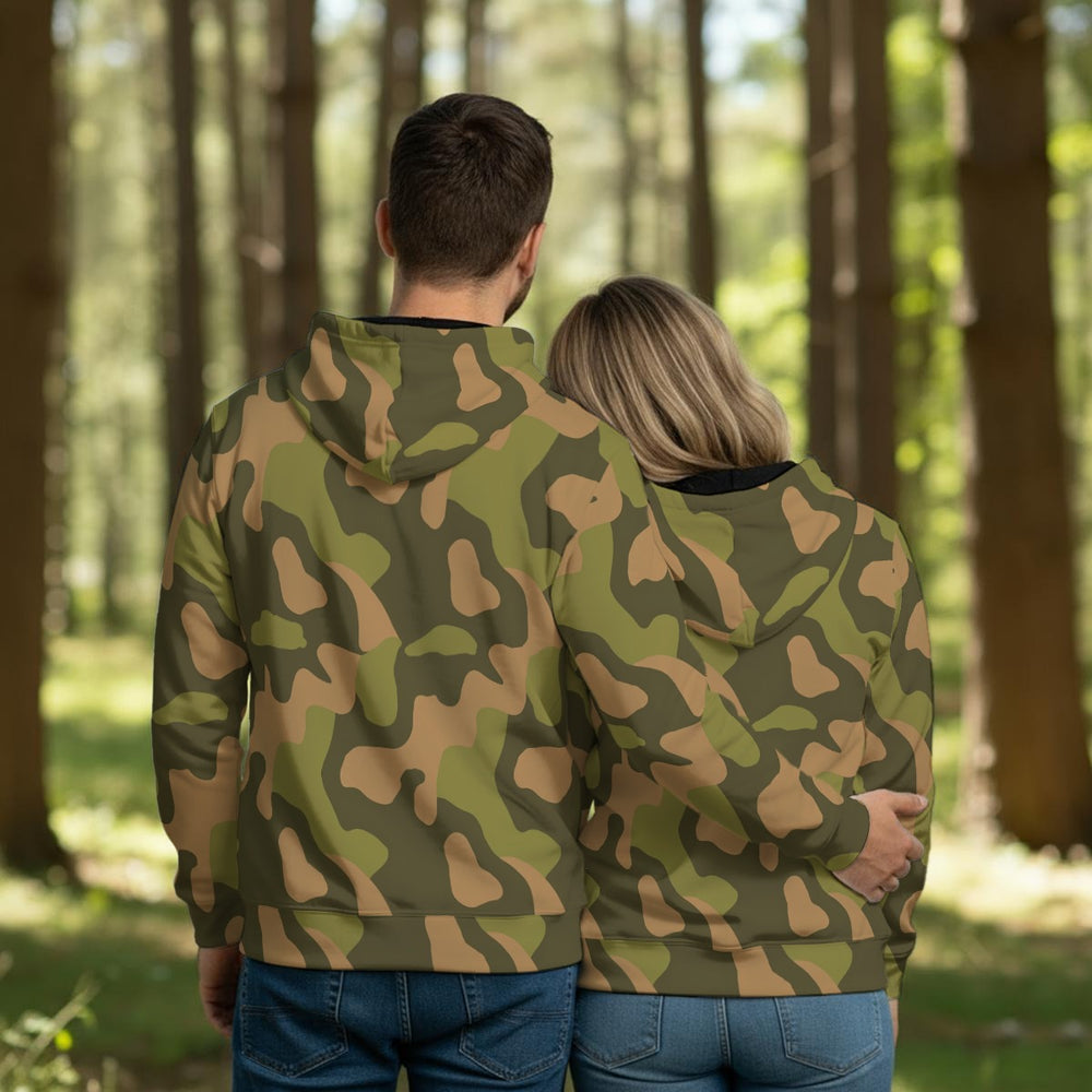 Norwegian M98 Woodland Camo Men's Thicken Pullover Hoodie