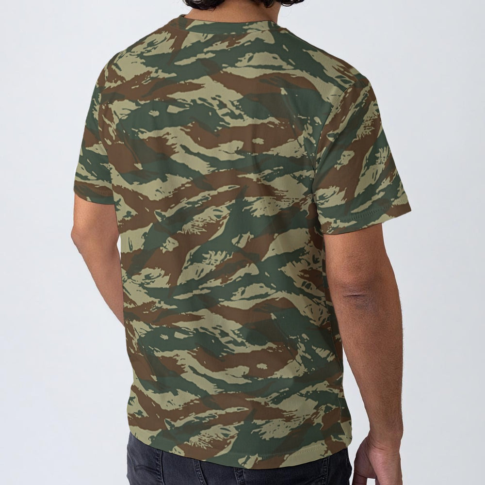 Greek Lizard Camo Men's O-Neck T-Shirt | 190GSM Cotton