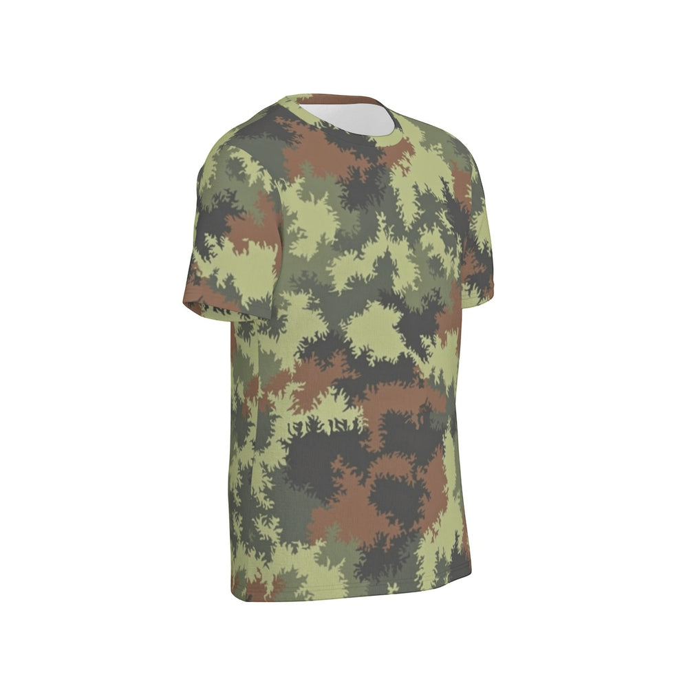 German Sägezahnmuster/Sawtooth Camo Men's O-Neck T-Shirt | 190GSM Cotton