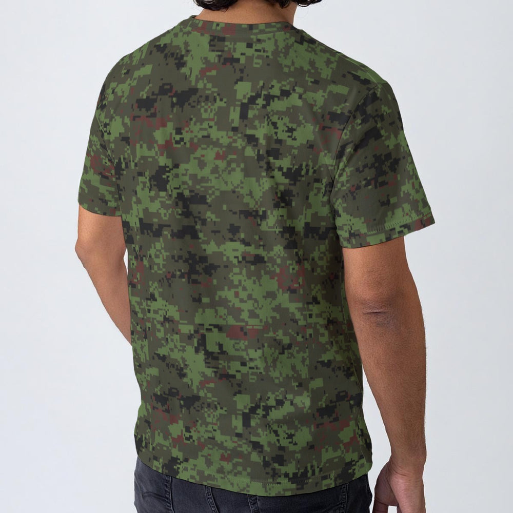 Estonian ESTDCU-M06 Woodland Camo Men's O-Neck T-Shirt | 190GSM Cotton