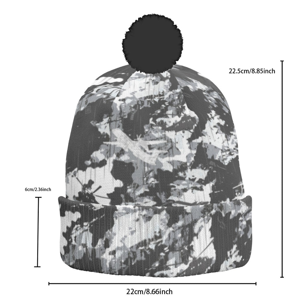PRESS Camo Knitted Hat with Pom-Pom (toque toboggan) - Equippage.com