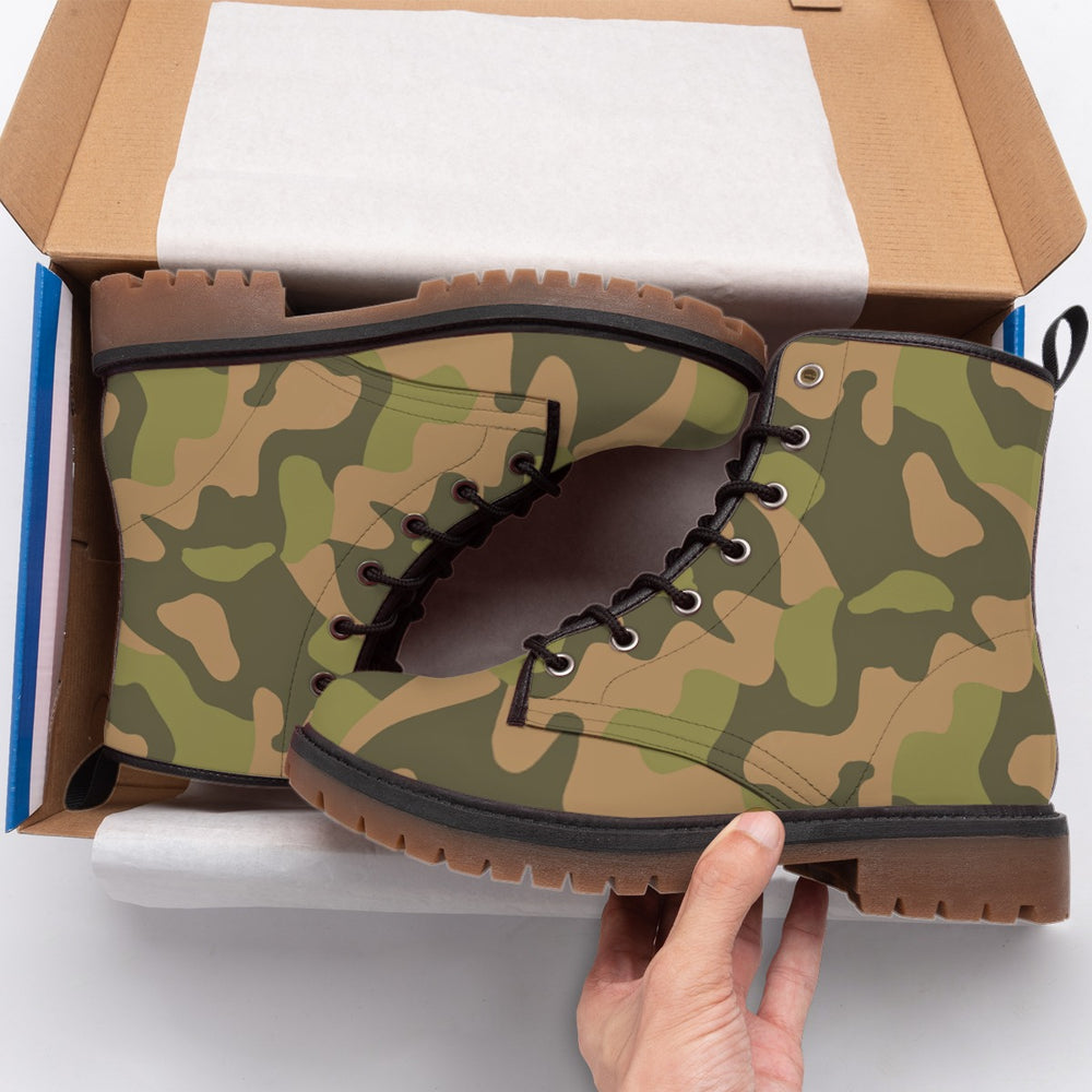Norwegian M98 Woodland Camo Men's Martin Short Boots