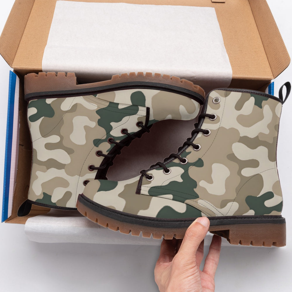 Polish WZ 2000 Pustynna Camo Men's Martin Short Boots