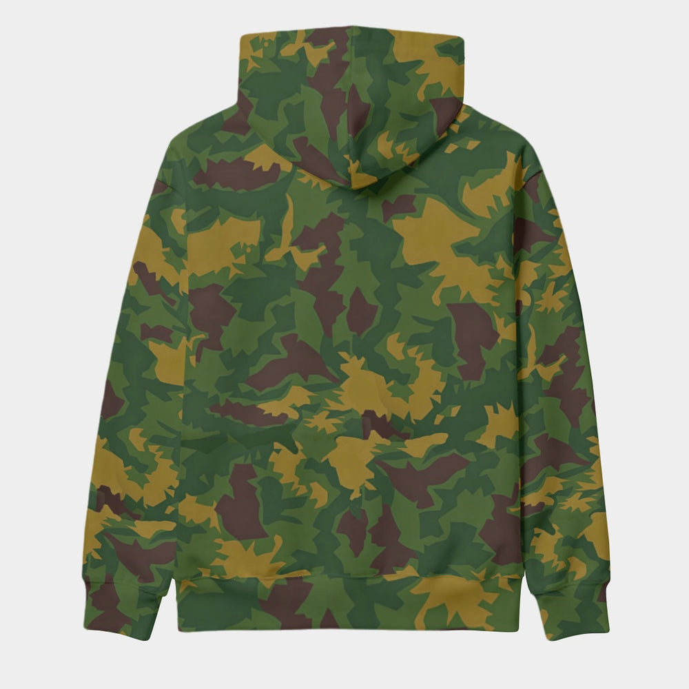 Hungarian Leaf Camo Men's Thicken Pullover Hoodie