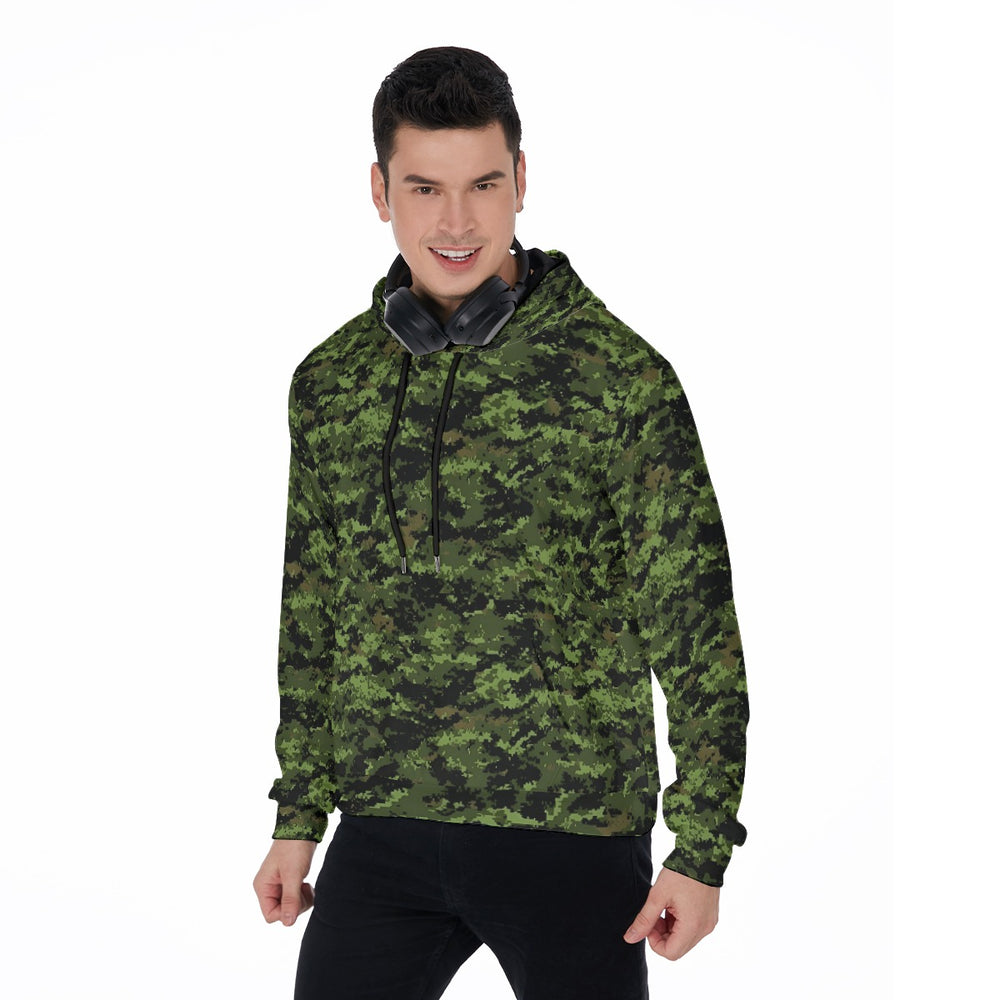 Cadpat TW All-Over Print Men's Thicken Pullover Hoodie - Equippage.com