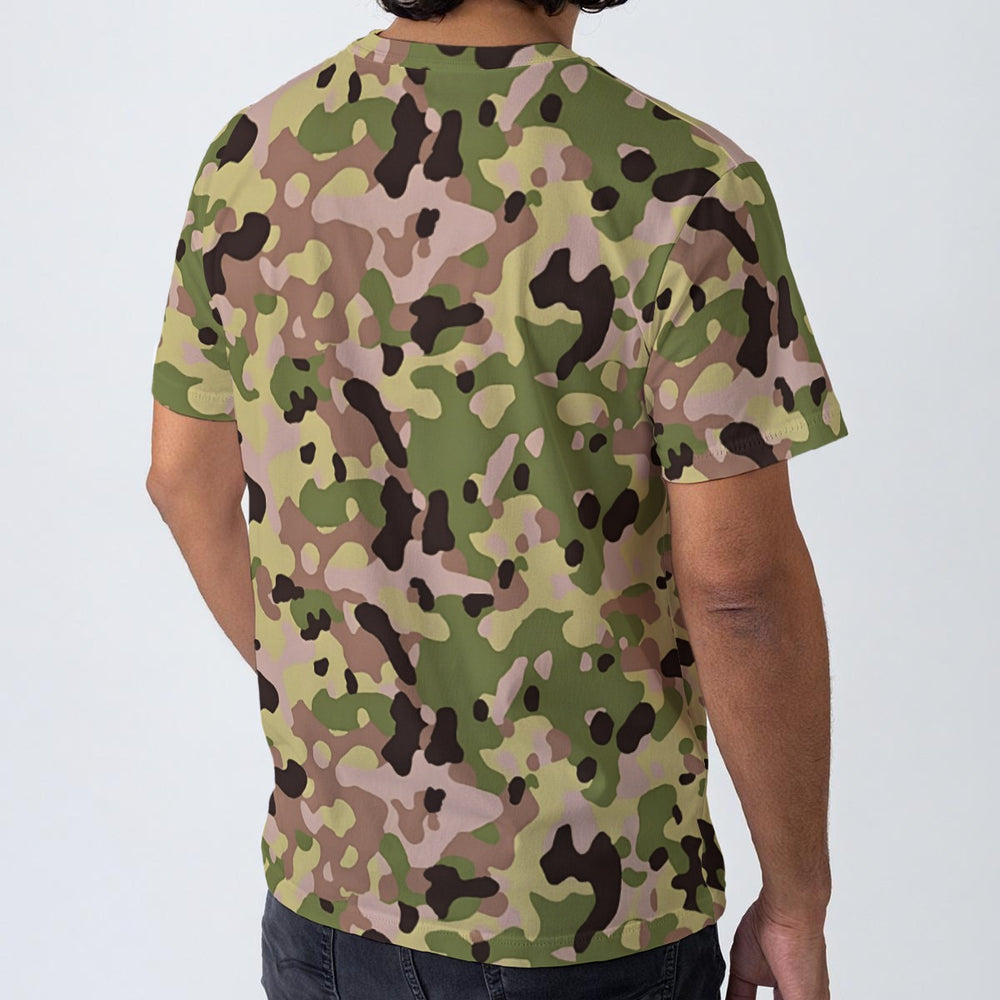 Portuguese M18 Padrão Multi-Terreno Camo Men's O-Neck T-Shirt | 190GSM Cotton